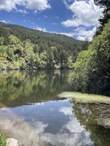Pista ideal para nordic walking en el valle de la Angostura