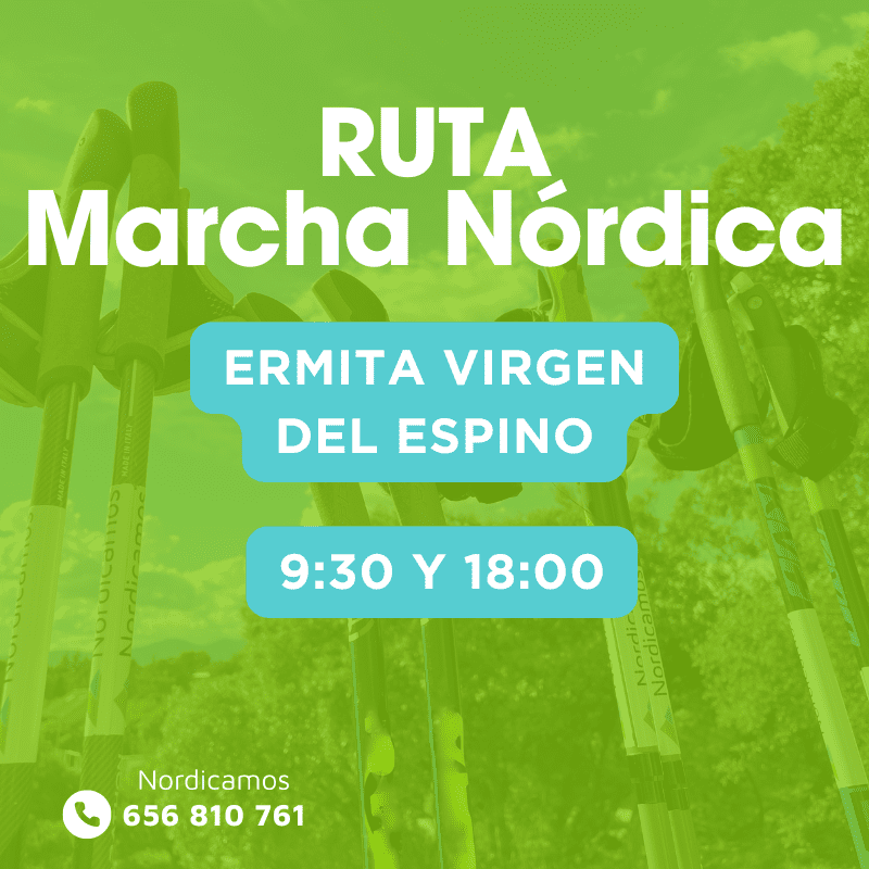 Cartel Ruta de marcha nórdica por los Molinos