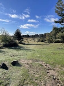 Imagen de un bonito paisaje en la ruta de marcha nórdica por canencia