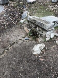 Fuente que nos encontramos en el recorrido de marcha nórdica