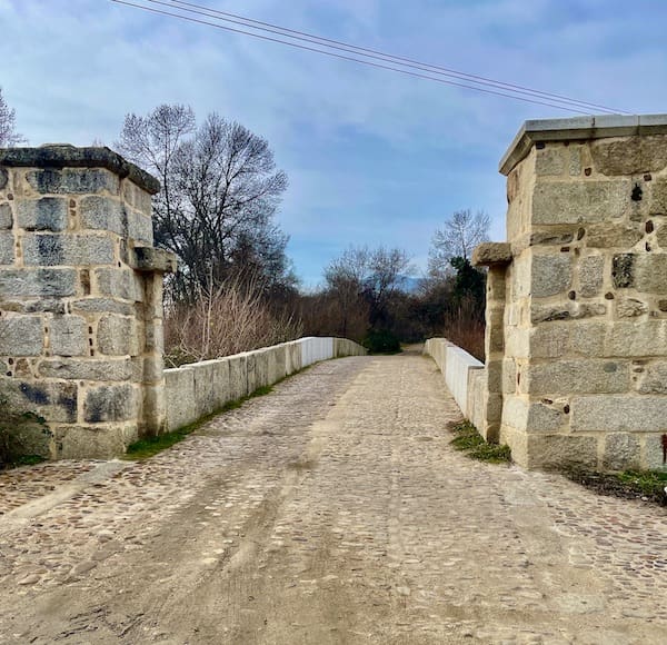Puente que atravesamos en la ruta de marcha nórdica