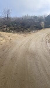 Pista de tierra ideal para practicar marcha nórdica