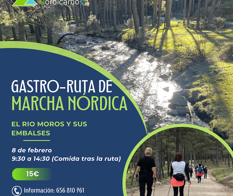 Ruta de Marcha Nórdica por el río Moros y sus embalses
