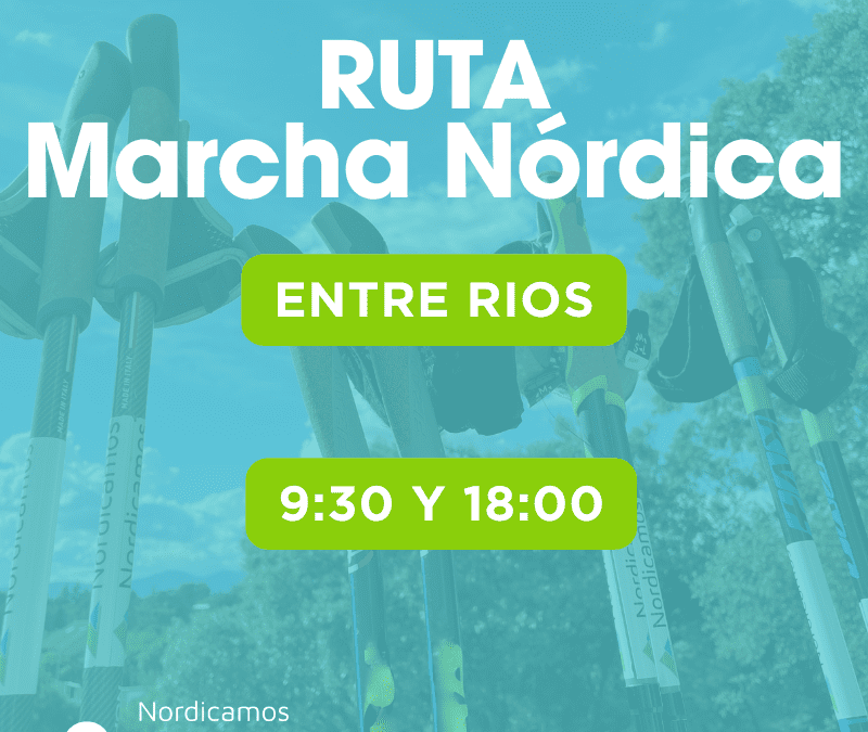 Ruta de marcha nórdica entre ríos