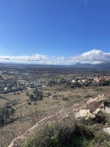 Panorámica desde un punto abierto en la ruta de marcha nórdica