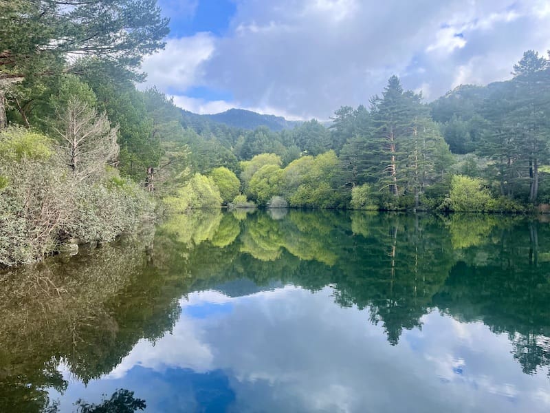 Imagen del embalse de la ruta de marcha nórdica de Walpurgis