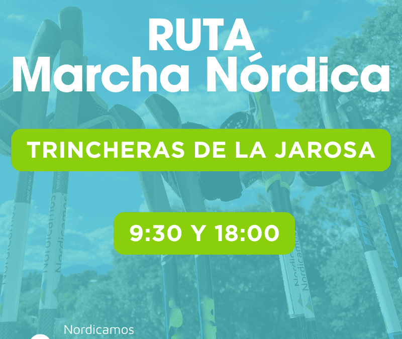 Ruta de marcha nórdica por las trincheras de la Jarosa