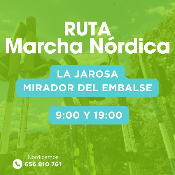 Ruta de marcha nórdica al mirador del embalse