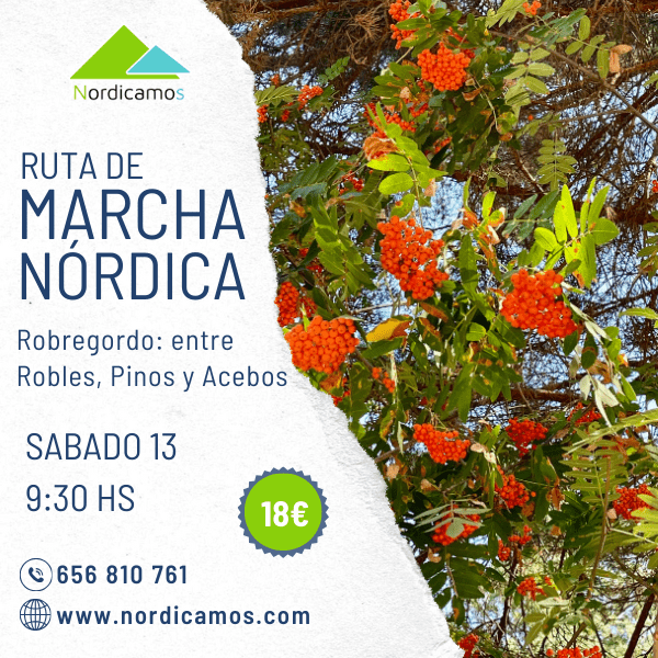 Ruta de marcha nórdica por el entorno de Robregordo