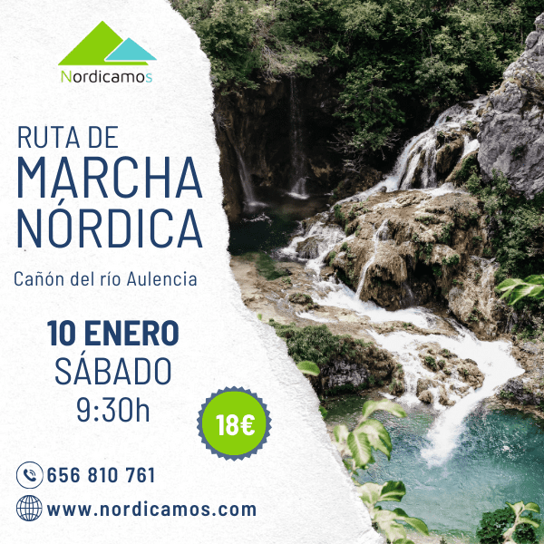 Ruta de marcha nórdica al cañón del Río Aulencia
