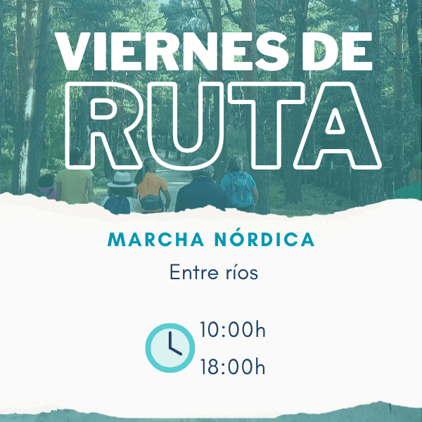 Ruta de marcha nórdica entre ríos