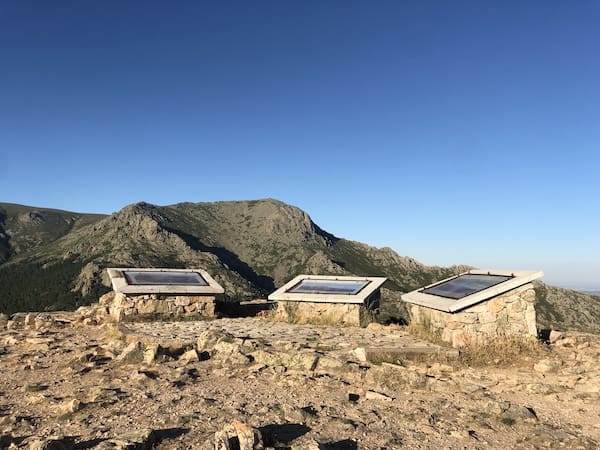 Mirador de las Canchas en la ruta de marcha nórdica en el pinar de la Barranca