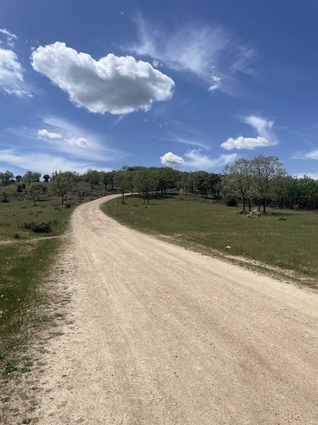 Pista para marcha nórdica en la ruta del Cerro de la golondrina