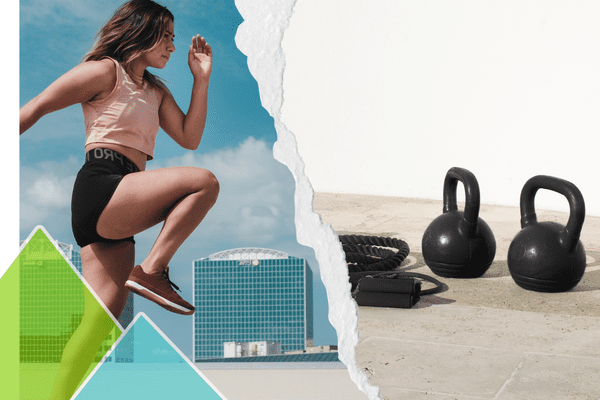 Entrenamiento de cardio y fuerza con marcha nórdica