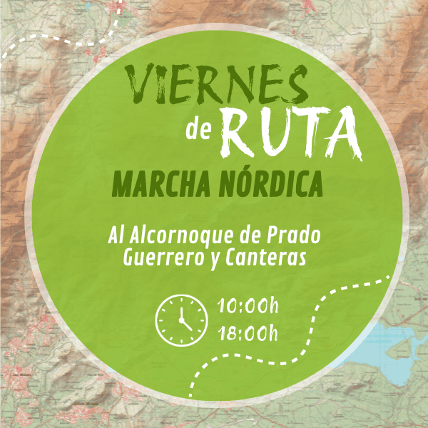 Ruta de marcha nórdica al Alcornoque de Prado Guerrero
