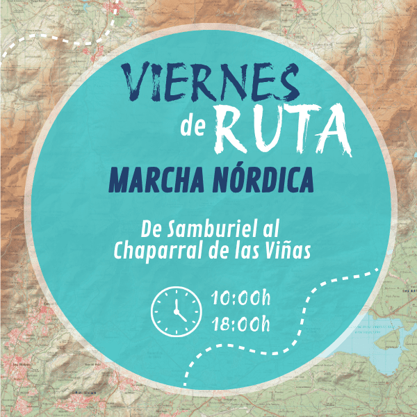Ruta de marcha nórdica al Chaparral de las Viñas
