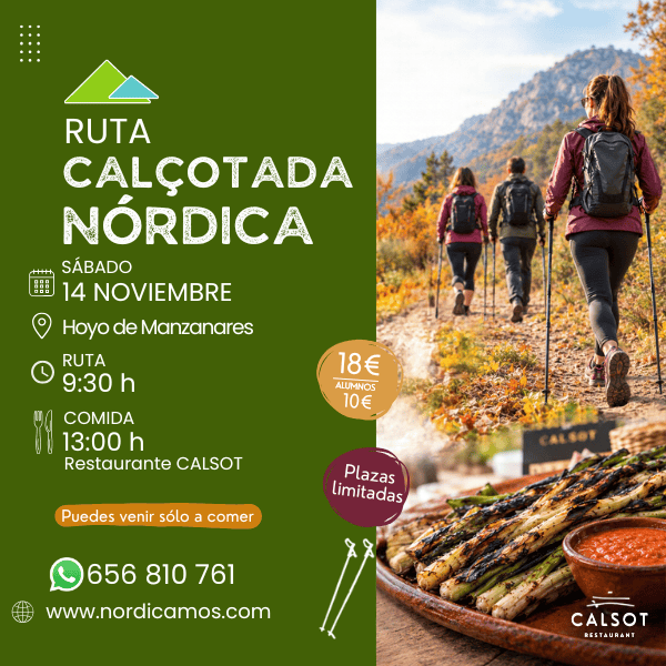 Ruta de marcha nórdica de la Calçotada.