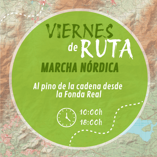 Ruta de marcha nórdica al pino de la cadena